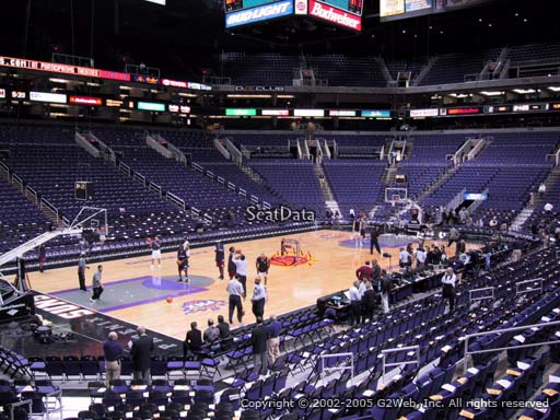 Seat view from section 105 at Talking Stick Resort Arena, home of the Phoenix Suns