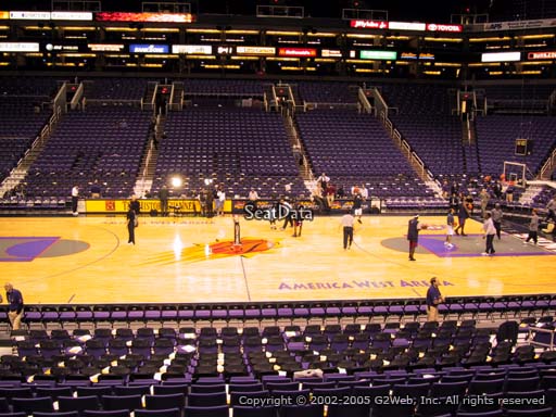 Seat view from section 114 at Talking Stick Resort Arena, home of the Phoenix Suns