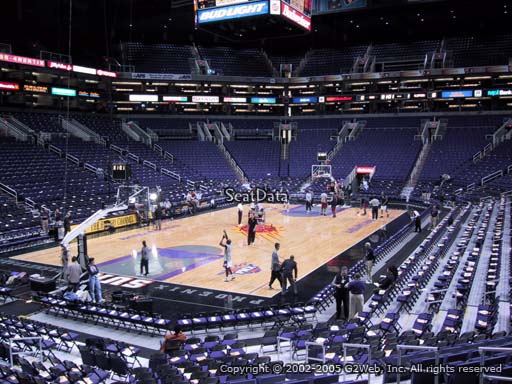 Seat view from section 118 at Talking Stick Resort Arena, home of the Phoenix Suns