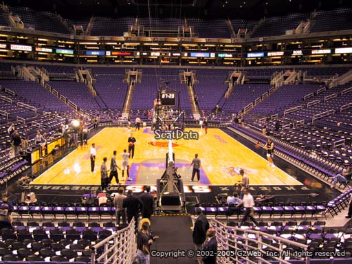 Seat view from section 120 at Talking Stick Resort Arena, home of the Phoenix Suns