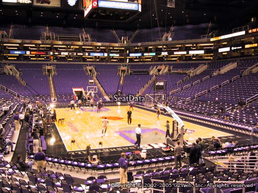 Seat view from section 121 at Talking Stick Resort Arena, home of the Phoenix Suns