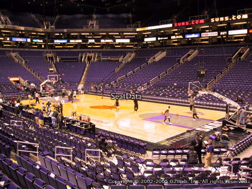Seat view from section 123 at Talking Stick Resort Arena, home of the Phoenix Suns