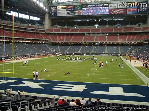 Seat view from section 115 at NRG Stadium, home of the Houston Texans