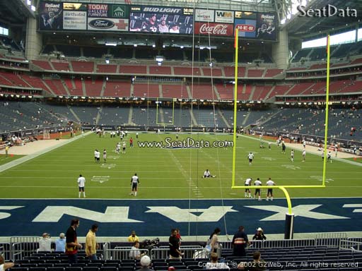 Seat view from section 117 at NRG Stadium, home of the Houston Texans