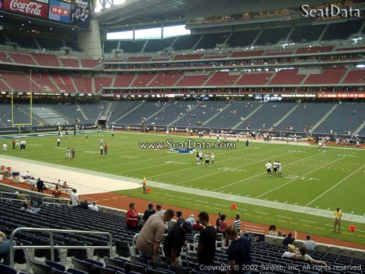 Seat view from section 123 at NRG Stadium, home of the Houston Texans