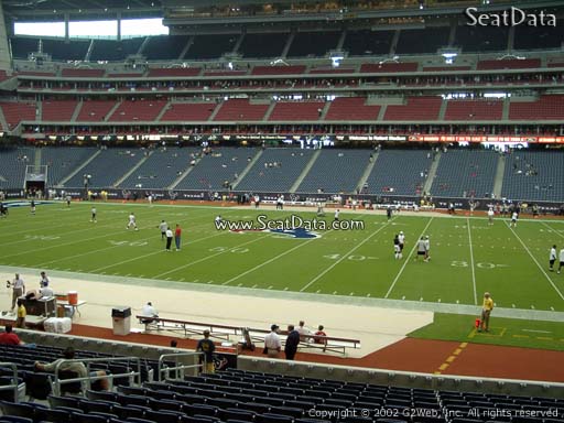 Seat view from section 125 at NRG Stadium, home of the Houston Texans