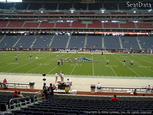 Seat view from section 126 at NRG Stadium, home of the Houston Texans