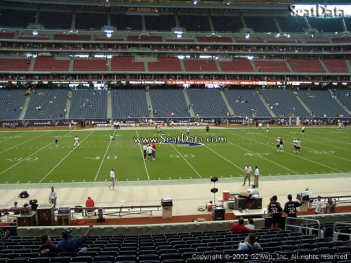 Seat view from section 127 at NRG Stadium, home of the Houston Texans