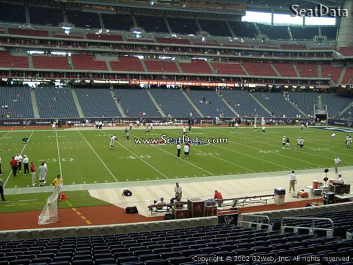 Seat view from section 128 at NRG Stadium, home of the Houston Texans