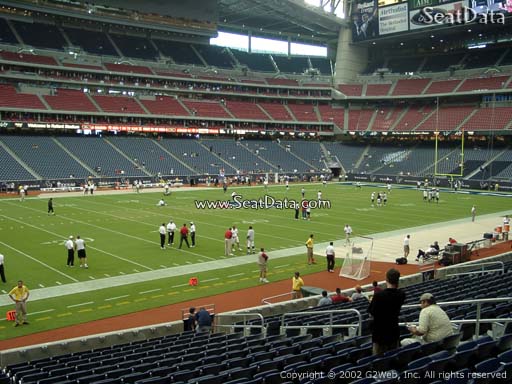Seat view from section 130 at NRG Stadium, home of the Houston Texans