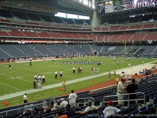 Seat view from section 131 at NRG Stadium, home of the Houston Texans