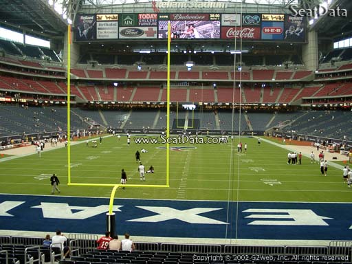 Seat view from section 136 at NRG Stadium, home of the Houston Texans