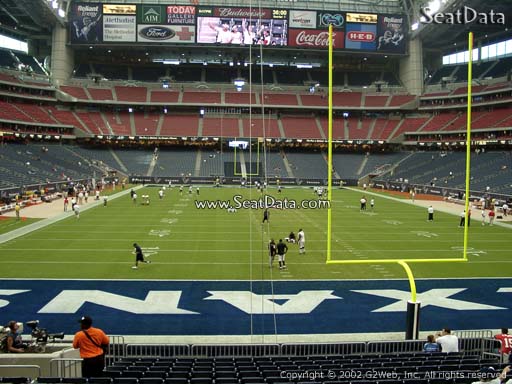 Seat view from section 137 at NRG Stadium, home of the Houston Texans