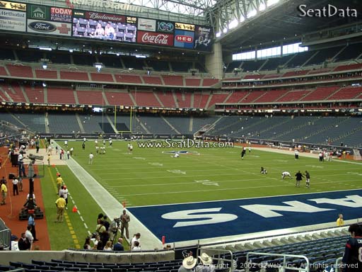 Seat view from section 139 at NRG Stadium, home of the Houston Texans