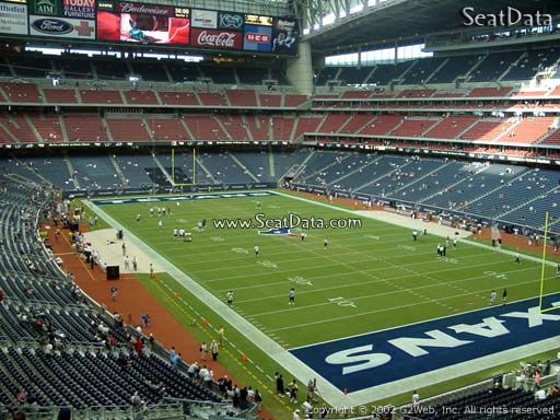 Seat view from section 301 at NRG Stadium, home of the Houston Texans