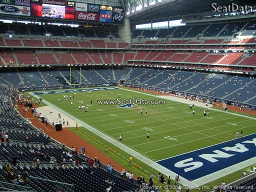 Seat view from section 302 at NRG Stadium, home of the Houston Texans