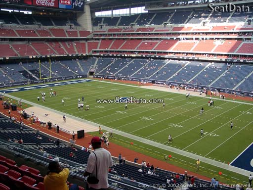 Seat view from section 305 at NRG Stadium, home of the Houston Texans