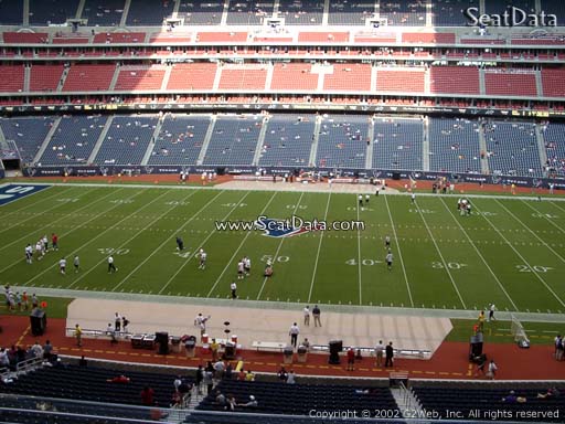 Seat view from section 309 at NRG Stadium, home of the Houston Texans