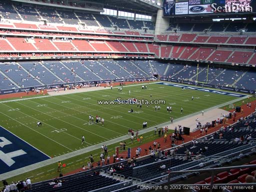 Seat view from section 315 at NRG Stadium, home of the Houston Texans