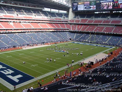 Seat view from section 316 at NRG Stadium, home of the Houston Texans