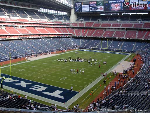 Seat view from section 319 at NRG Stadium, home of the Houston Texans
