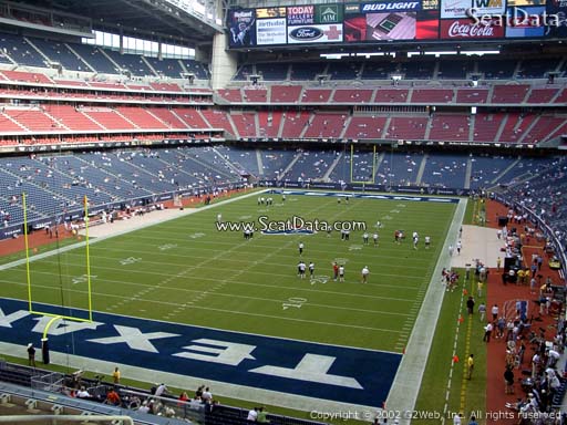 Seat view from section 321 at NRG Stadium, home of the Houston Texans