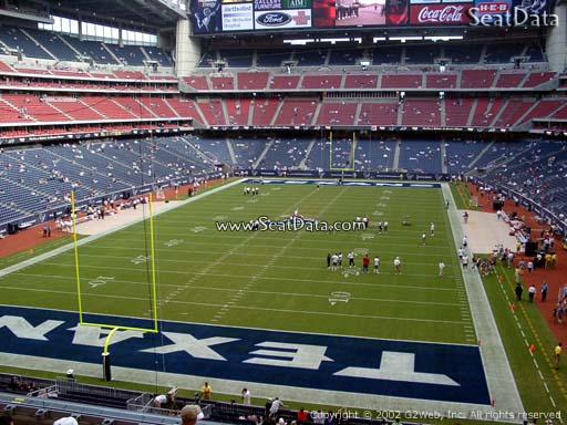Seat view from section 322 at NRG Stadium, home of the Houston Texans