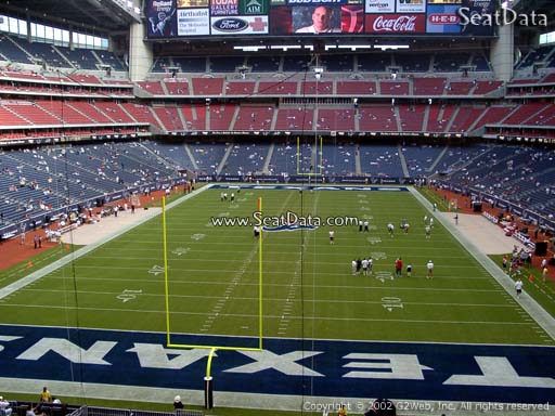 Seat view from section 323 at NRG Stadium, home of the Houston Texans