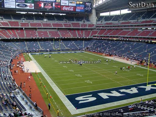 Seat view from section 327 at NRG Stadium, home of the Houston Texans