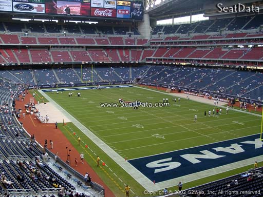 Seat view from section 328 at NRG Stadium, home of the Houston Texans