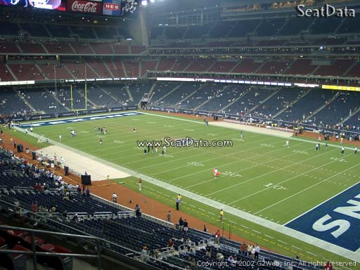 Seat view from section 332 at NRG Stadium, home of the Houston Texans