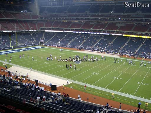 Seat view from section 334 at NRG Stadium, home of the Houston Texans