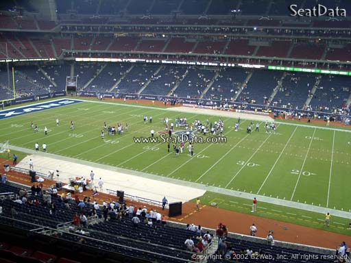 Seat view from section 335 at NRG Stadium, home of the Houston Texans