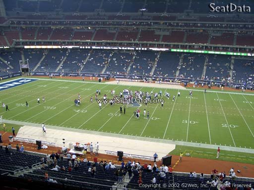Seat view from section 336 at NRG Stadium, home of the Houston Texans
