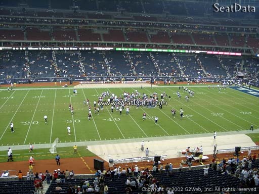 Seat view from section 339 at NRG Stadium, home of the Houston Texans