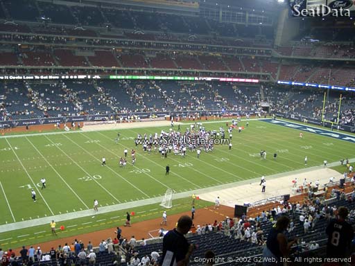 Seat view from section 341 at NRG Stadium, home of the Houston Texans