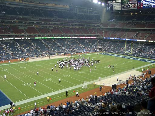 Seat view from section 342 at NRG Stadium, home of the Houston Texans