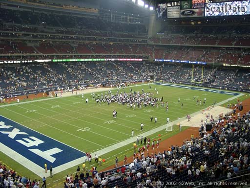 Seat view from section 344 at NRG Stadium, home of the Houston Texans