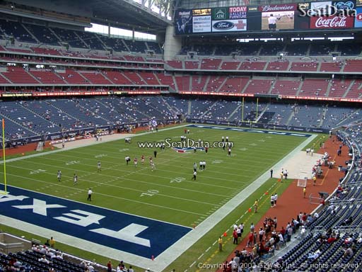 Seat view from section 347 at NRG Stadium, home of the Houston Texans