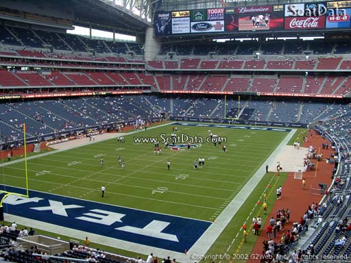 Seat view from section 348 at NRG Stadium, home of the Houston Texans