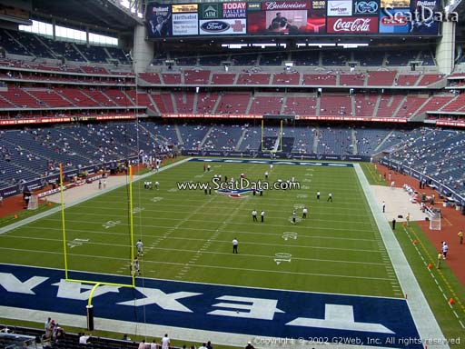 Seat view from section 350 at NRG Stadium, home of the Houston Texans