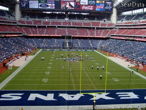 Seat view from section 352 at NRG Stadium, home of the Houston Texans