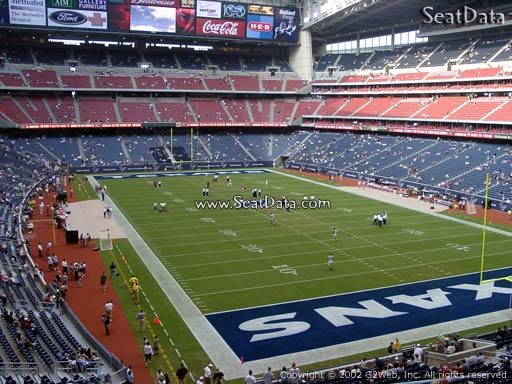 Seat view from section 355 at NRG Stadium, home of the Houston Texans