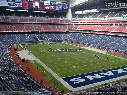 Seat view from section 356 at NRG Stadium, home of the Houston Texans