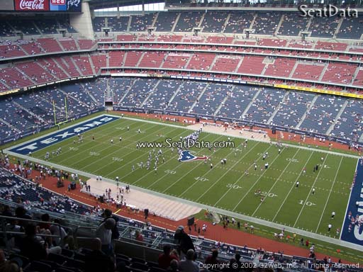 Seat view from section 505 at NRG Stadium, home of the Houston Texans