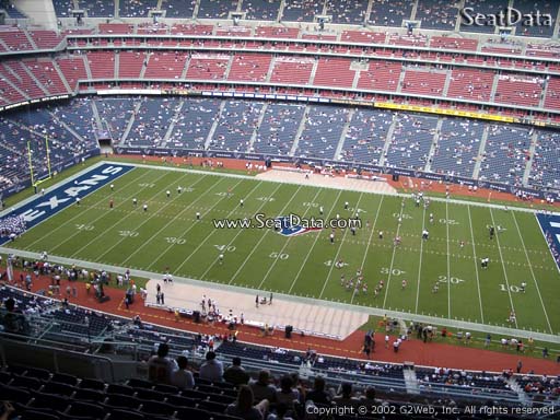 Seat view from section 507 at NRG Stadium, home of the Houston Texans