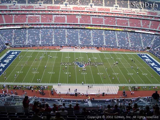 Seat view from section 509 at NRG Stadium, home of the Houston Texans