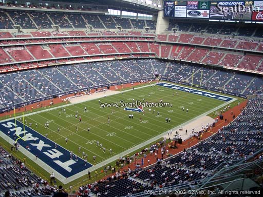 Seat view from section 515 at NRG Stadium, home of the Houston Texans