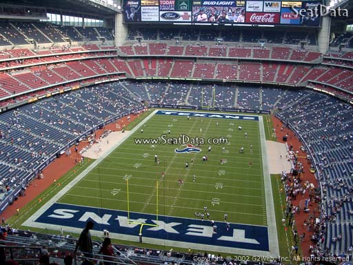 Seat view from section 520 at NRG Stadium, home of the Houston Texans