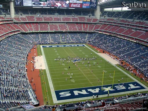 Seat view from section 524 at NRG Stadium, home of the Houston Texans